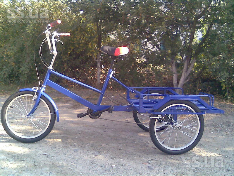 Взрослый трехколесный велосипед (грузовой)